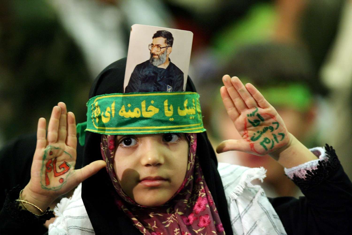 رهبر انقلاب اسلامی، در دیدار با دانش‌آموزان-2
