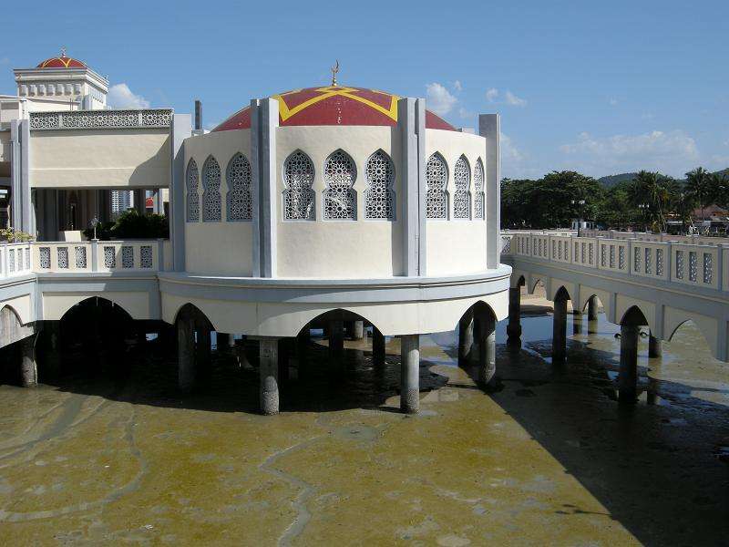 The Floating Mosque of Tanjung Bungah, in Penang, Malaysia