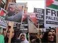 المظاهرة تأتي ضمن فعاليات التضامن الشعبية البريطانية مع فلسطين
