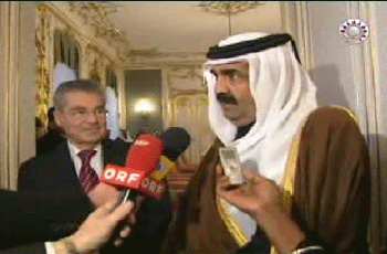 امير قطر يعلن دعم بلاده للبرنامج النووي السلمي الايراني