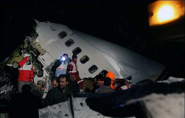 Plane crash in northeastern city of Uroumiyeh leaves at least 70 dead and 33 injured