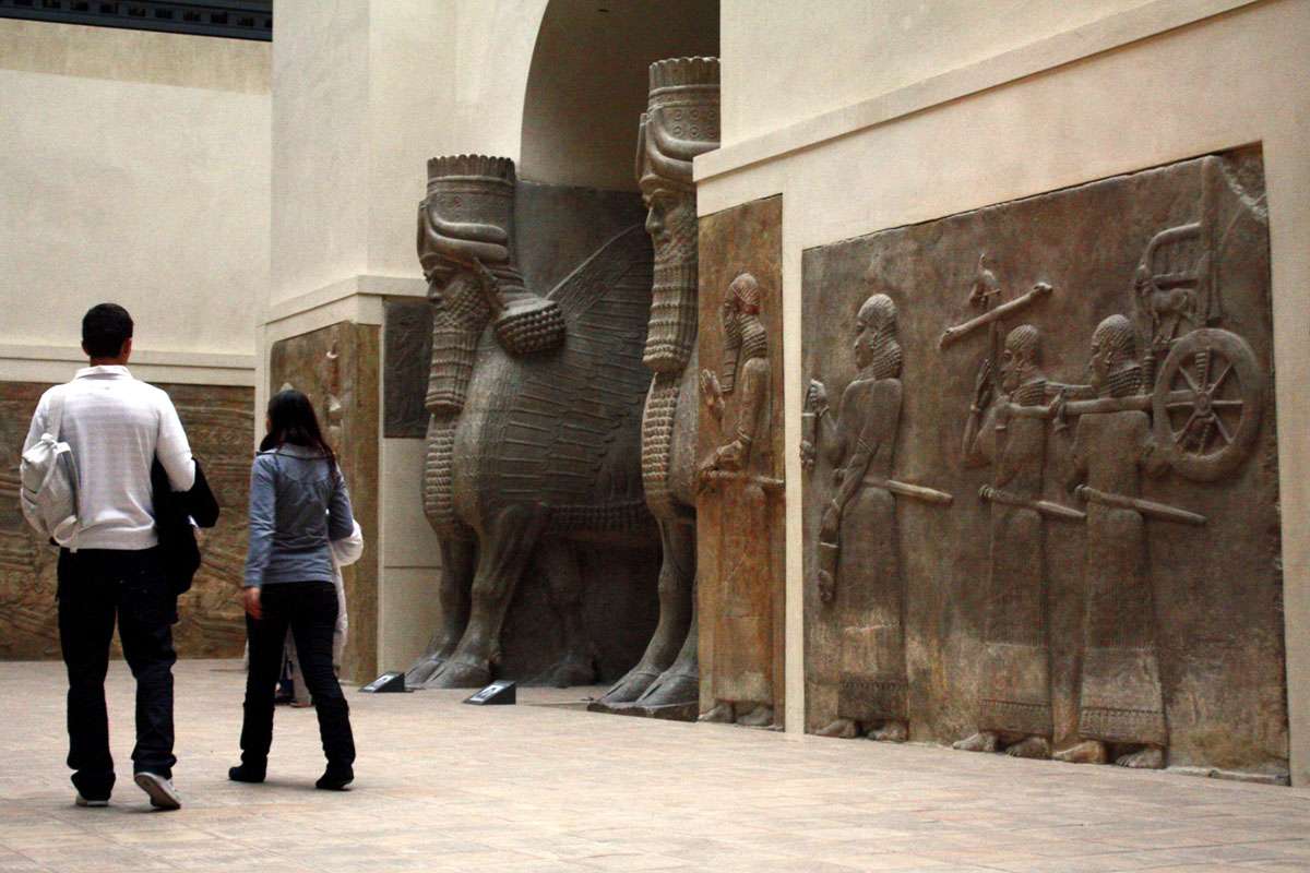 Remnants of Achaemenid era (ca. 550-330 BCE) kept in Louvre Museum