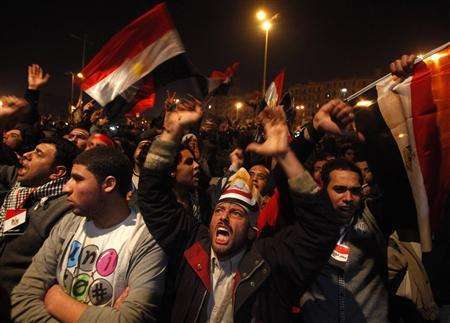 واکنش شدید مردم مصر به سخنان مبارک