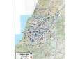 الخريطة التي سرّبها الجيش الإسرائيلي وتظهر ما يقول إنها مواقع لـ«حزب الله»