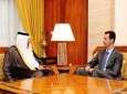 رییس جمهوری سوریه پیام امیر قطر و نخست وزیر عراق را دریافت کرد