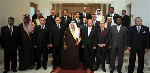 وزراء الداخلية العرب أثناء مؤتمر سابق