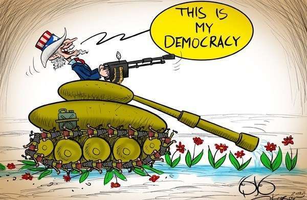 Democracy Cartoon / Opinion Cartoon Heng On Democracy S First Steps In