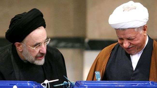Khatami rallies support for Rafsanjani’s presidential bid