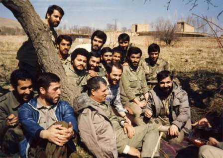 President elect Hassan Rouhani (R), Hashemi Rafsanjani (L) during Iran-Iraq war in 1980s