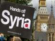 Britons hold rally against US Syria attack