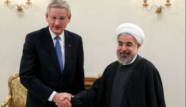 الرئيس روحاني ووزير خارجية السويد