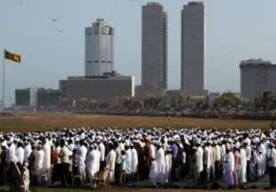 تجمع  مسلمانان انگلیس در اعتراض به تبعیض نژادی علیه مسلمانان سریلانکا