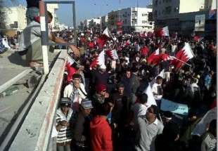 تظاهرات هزاران بحرینی در شمال غرب این کشور