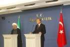روحاني : ايران وتركيا مصمّمتان على الشراكة الاستراتيجية