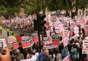 Pro-Palestine demo held in London