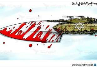 جرائم الحرب الاسرائيلية في غزة / الرسام عماد حجاج