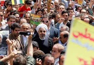 Rouhani raps Israel genocidal Gaza war