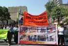 راهپیمایی نمازگزاران سنندج در محکومیت جنایات صهیونیست ها در غزه