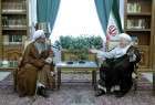 Ayatollah Rafsanjani receiving prominent Sunni clerics