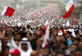 تظاهرات مردم بحرین در اعتراض به تقویت حضور نظامی انگلیس در کشورشان