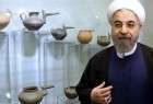 Rouhani unveils smuggled Iran artifacts returned from Belgium