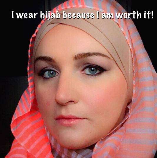 من حجاب می پوشم چرا که لایق آن هستم