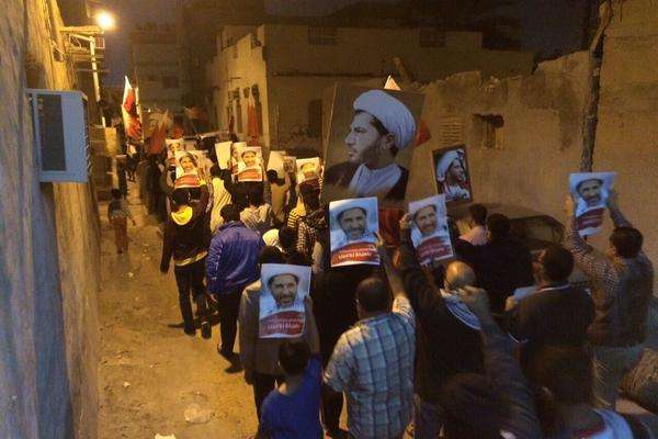 تظاهرات بحرینی ها پیش از دومین جلسه محاکمه شیخ سلمان