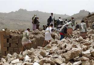 Civilian homes bombed by Saudi warplanes in Yemen’s Sana’a