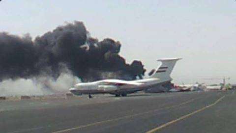 بمباران فرودگاه صنعا برای جلوگیری از فرود هواپیمای هلال احمر ایران