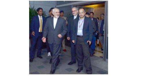 وزير الخارجية الايراني يصل إلى نيودلهي