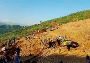 افزایش  کشته های رانش زمین در میانمار