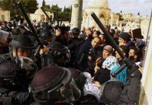 یورش نظاميان صهيونيست به تظاهرات مسالمت آمیز فلسطینی ها