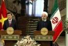 روحاني: التبادل التجاري بین ایران وفیتنام سيصل الی ملیاري دولار علی مدی 5 سنوات