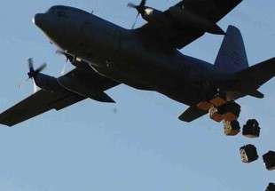 پرتاب سلاح از هواپیماهای آمریكایی برای داعش