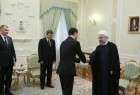 الرئيس روحاني يؤكد ضرورة تطوير العلاقات بين طهران وعشق آباد