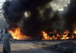 انفجار انتحاری در  حسینیه‌ای در غرب بغداد