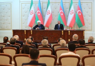 ایران و آذربایجان برای توسعه همه جانبه مناسبات و همکاریها، عزم راسخ دارند / دریای خزر، دریای صلح، دوستی و توسعه بین کشورهای ساحلی است