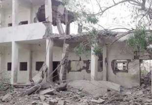 بمباران مدرسه ای در صعده یمن به وسیله جنگنده های سعودی