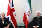 President Rouhani meets British PM May