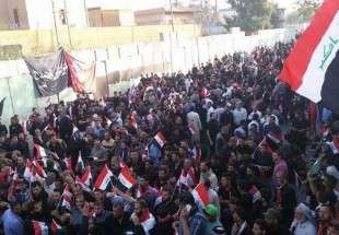 الالاف يتظاهرون في بغداد احتجاجا على تواجد القوات التركية في العراق