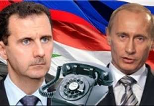 تأکید رؤسای جمهور روسیه و سوریه بر مبارزه با تروریسم