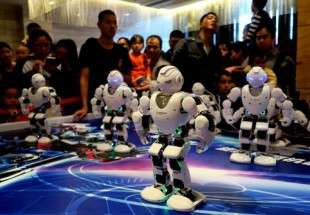 une exposition de robots en Chine  