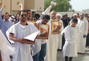 ادامه تجمع بحرینی‌ها در حمایت از آیت الله شیخ عیسی قاسم