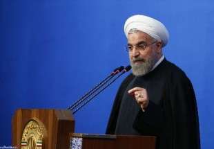 روحاني : الشعب الايراني استعاد حقه في انتاج وتصدير النفط عبر الاتفاق النووي