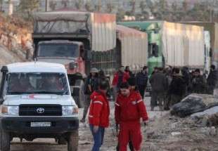 Aid convoys arrive in four Syrian villages