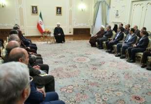 الرئيس روحاني: الاتفاق النووي ابعد شبح التهديد والحرب عن ايران وحطم العقوبات الظالمة