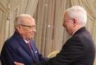 Zarif warmly welcomed by Tunisian president