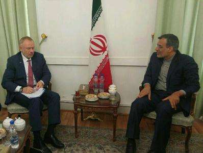 مشاورات مساعد وزير الدفاع الروسي مع جابري انصاري في طهران
