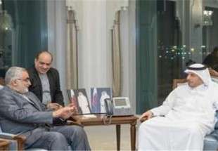 بروجردي يسلم رئيس الوزراء القطري دعوة لحضور مراسم تنصيب الرئيس روحاني