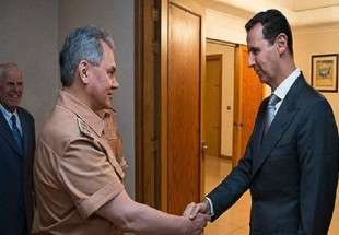 وزیر دفاع روسیه با «بشار اسد» دیدار کرد